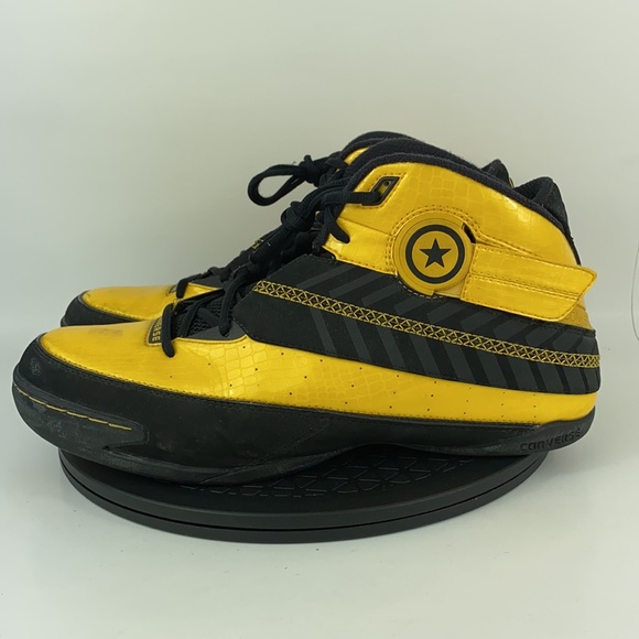 Converse Wade Slash Marquette March Madness PE Sample Yellow/Black Men's Size 13 - Picture 8 of 11
